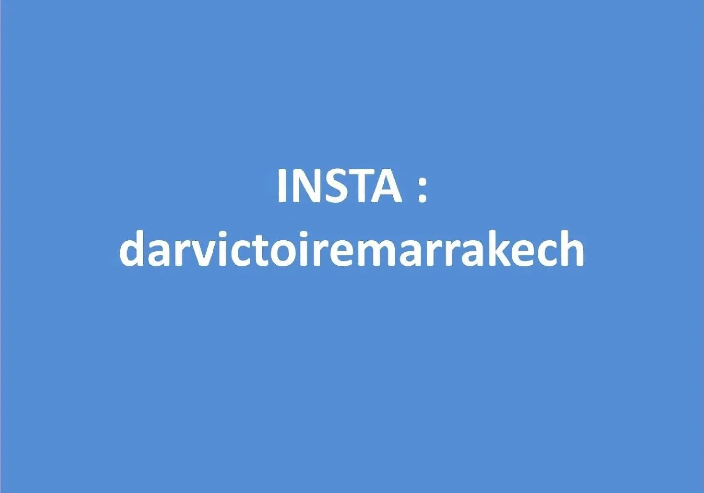 Dar Victoire Villa Marrakesh Morocco